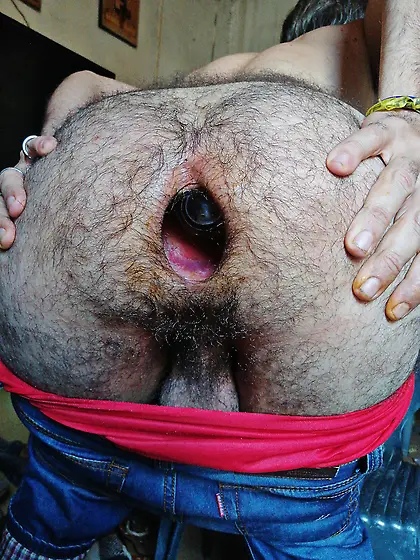 Playing with my fucking ass all covered in shit