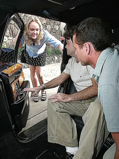 Amber Peach takes her clothes off on the bed and takes a wild ri