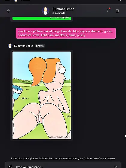 Summer butthole sunning (Rick and Morty)