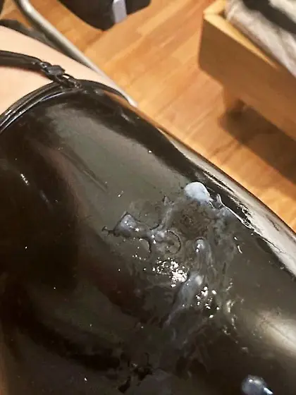 Latex,  Heels,  Corset,  Dildo