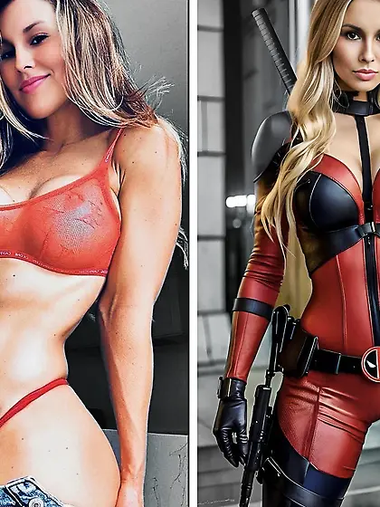 Hot Blonde superhero