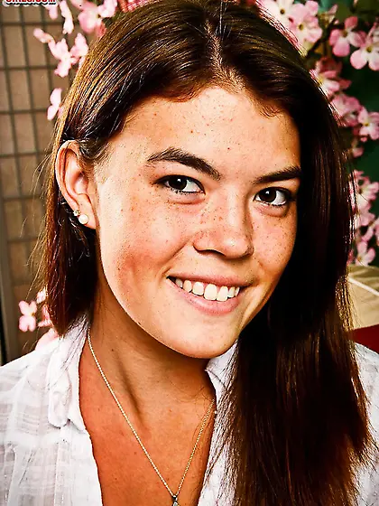 Hot asian brunette jeans