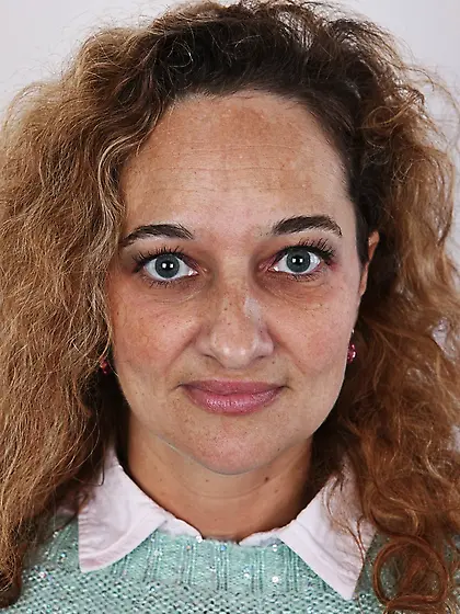 Happy likable chick sexy