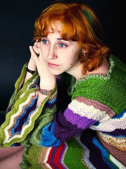 White girl orange hair