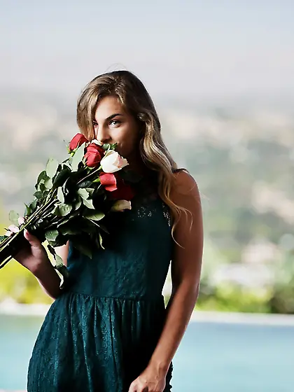 American pretty bridesmaid