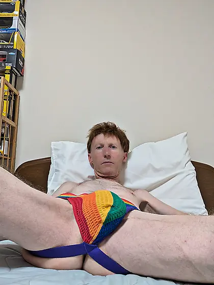 Me wearing some new jockstraps and thongs