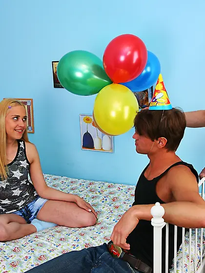 Blond virgin got her