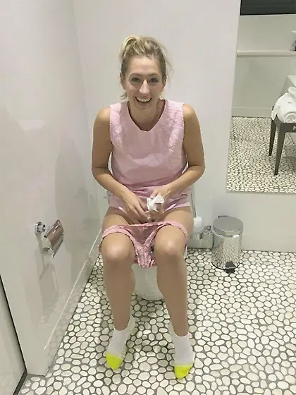 Toilet and pee girls