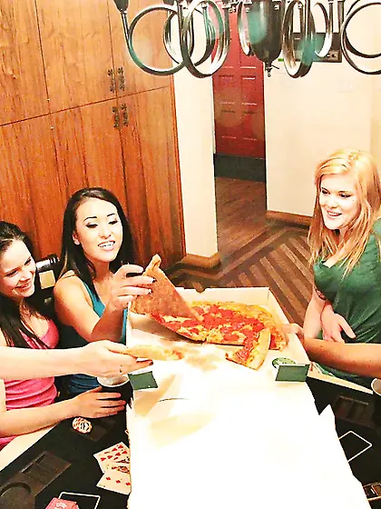 Party girls have group sex with a single man because they are dr