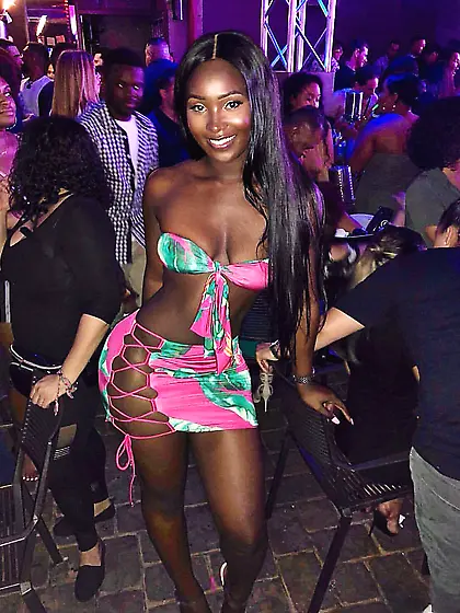 Black African club slut