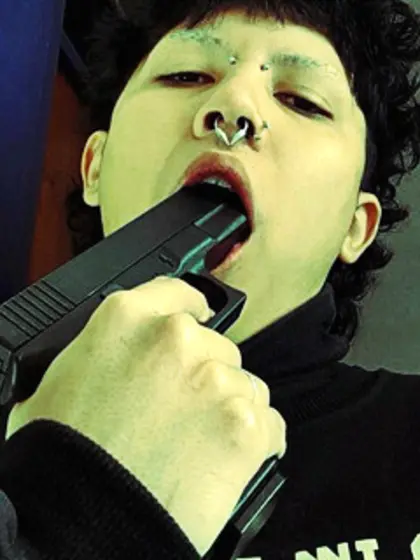 Gun in mouth