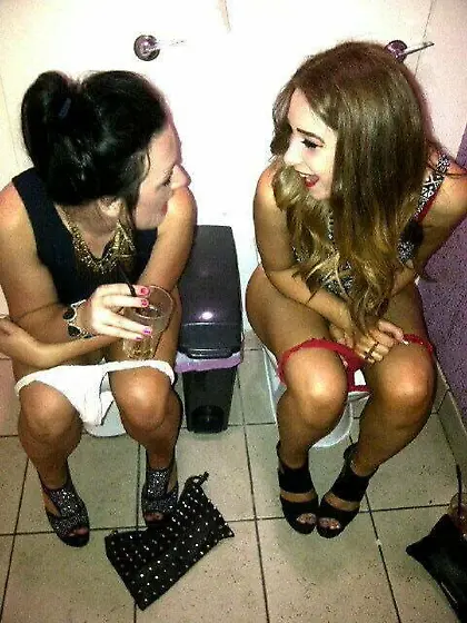 Toilet and pee girls