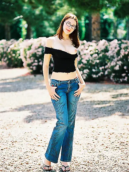 Erika FTV takes her clothes off outdoors and shows us her fantas