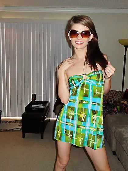 Small titted teen chick Sensi Pearl gets her tight pussy filled