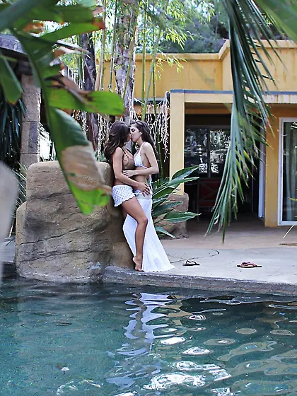 These alluring brunette sluts are always eager for some hot fuck