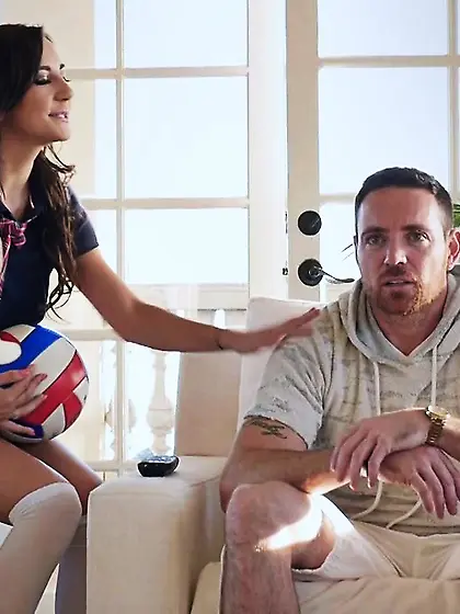 Young slim brunette amazing