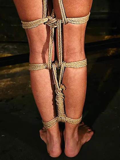 Innocent looking brunette gets tied up by her slutty mistress, s