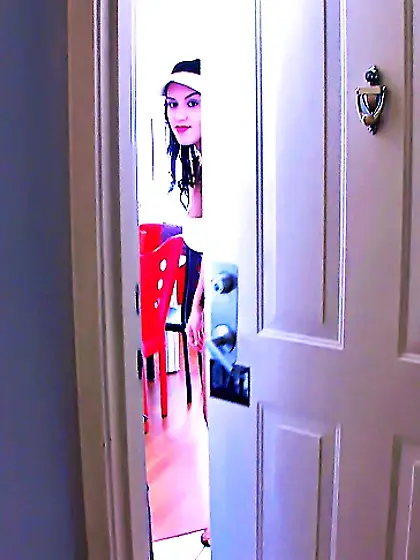 Megan Jones gets naked in her room and masturbates with her dild