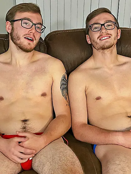 Joey and James - @twinningtwinks on twitter