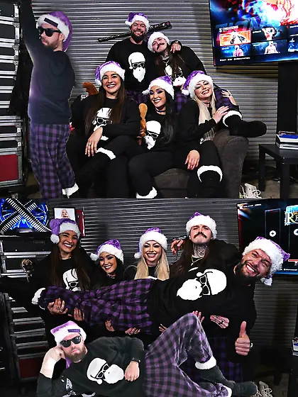 WWE judgement Day Christmas card