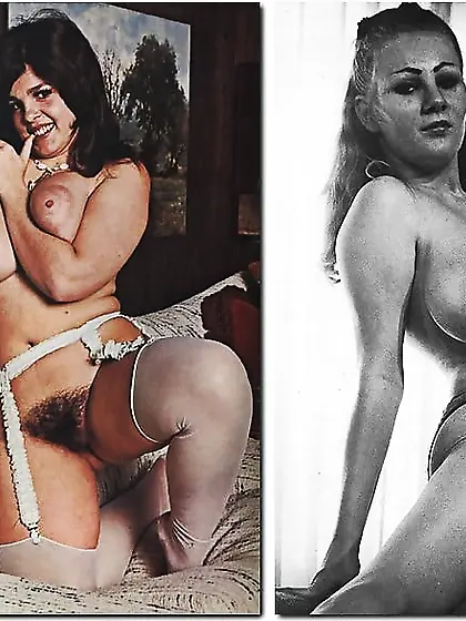 Hairy pretty women on retro porn pics 4!
