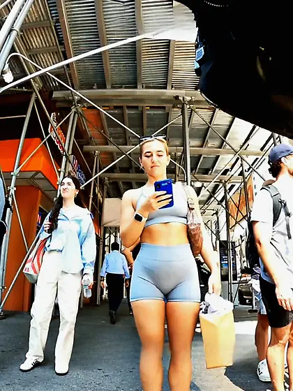 #1A Blonde Spandex Goddess