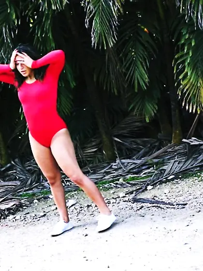 Stranded sporty teen picked