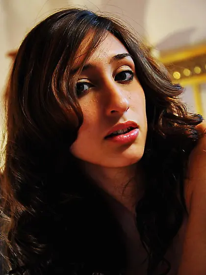 Cute brunette lacy underwear