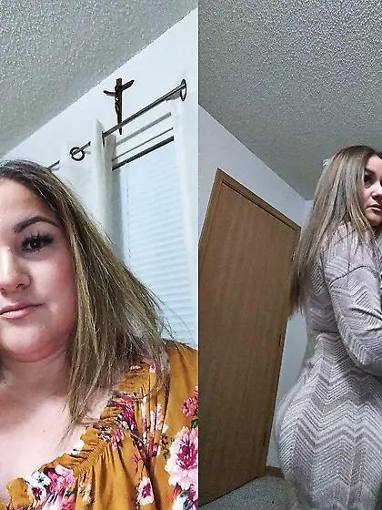 More side by sides of my Mom and her big butt