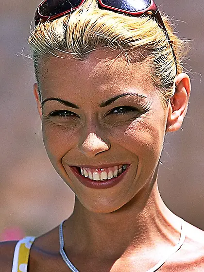 Luscious hottie yellow white