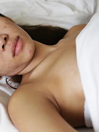 Kissable Asian love with hungry hairy pussy talked guy to help h