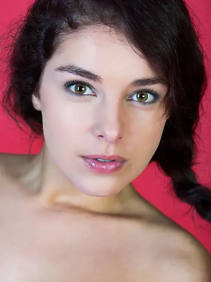 Busty brunette teen chick