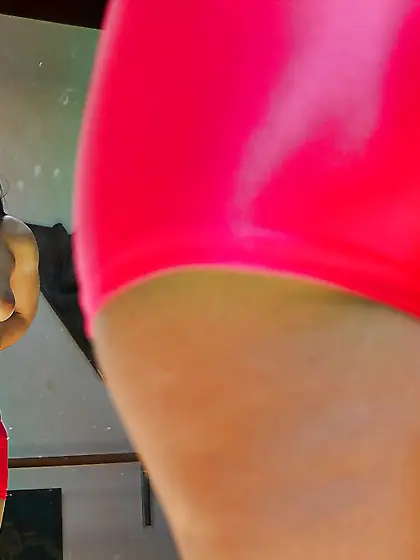 Bitch plays with panties and spreads buttocks stretching her ass