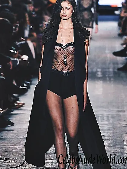 Taylor Marie Hill See Through At The New York Fashion Week
