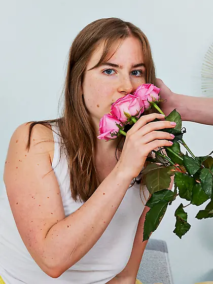 Amateur teen with natural boobs gets deeply fucked after receivi