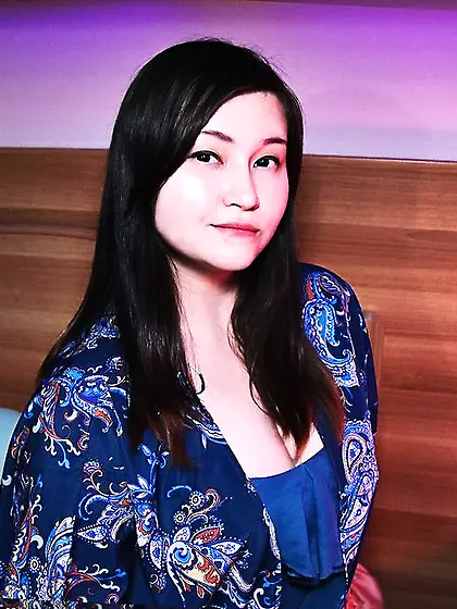 Asian dark eyes girl