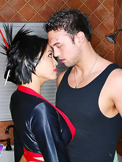 Steaming hot chinese chick