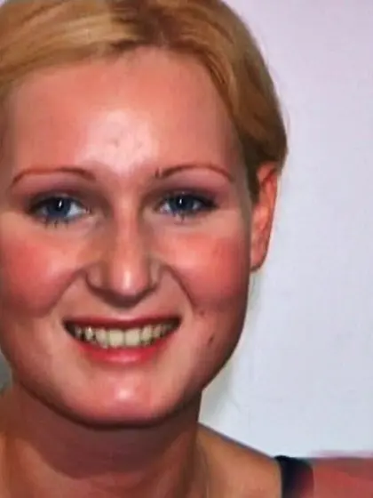 Shy blonde chick shows her tight body