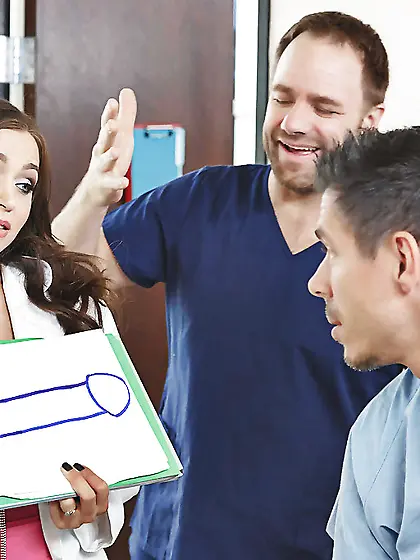 Facial hot nurse fuck