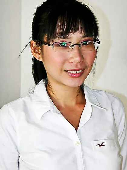 Tall asian glasses white