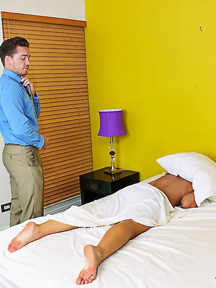 Topless cute girl facial