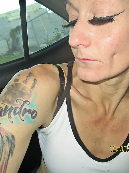 Homeless Dallas milf Angela eats ass and paid to e