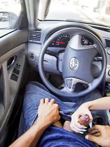 Blonde girl sucks hard