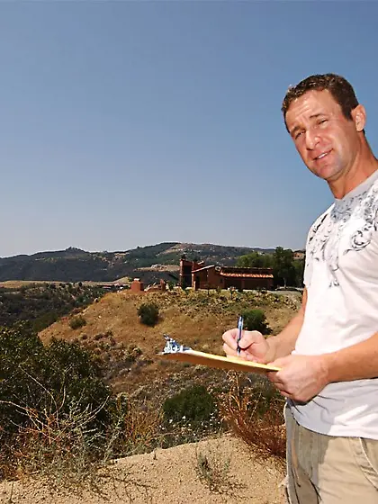 Heidi Mayne takes her slutty red bikini off and gets brutally fu