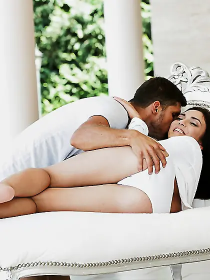 Small tits deep penetration