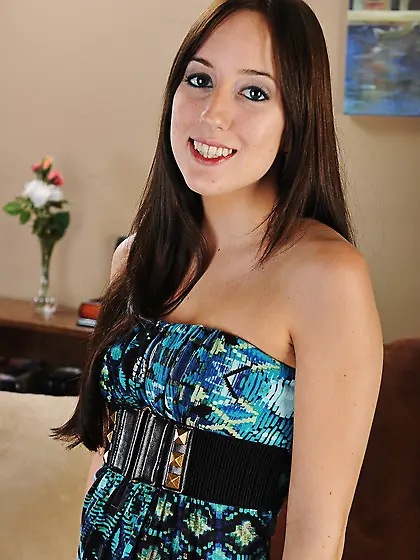 Jennifer Sloan strips out of her black underwear before milking