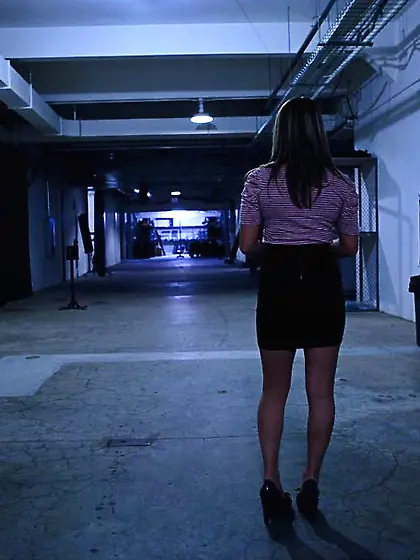 Wholesome young woman enjoys