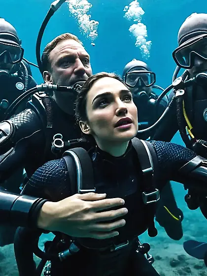 Gal Gadot vs the diver