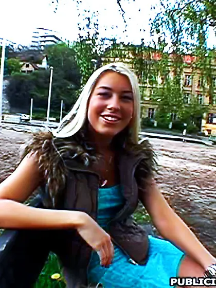 Blonde west european hungry