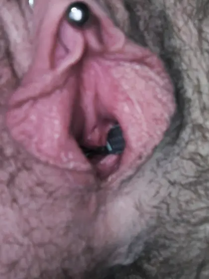 Weird objects in my pierced boy pussy